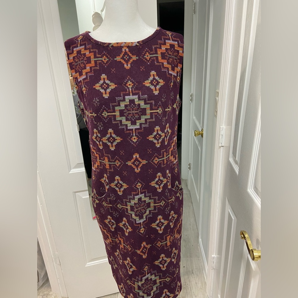 Elegant Pendleton 100% Wool Purple Patterned Slee… - image 2